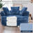 59" Upholstered Compression Chaise Lounge Chair With Armrests & Throw Pillows, No Assembly Required-704890757