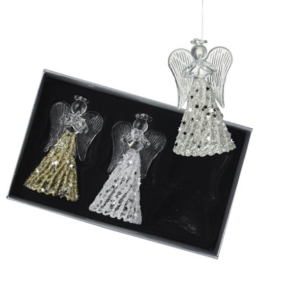 18cm Glass Hanging Figurine Ornament
