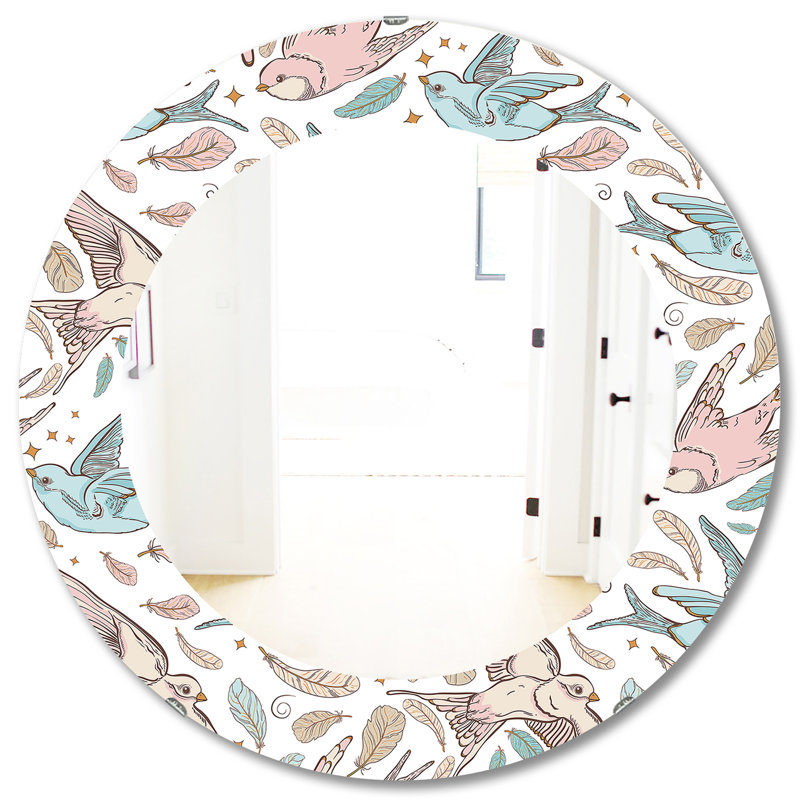 Miroir mural Swallow, H 31,5 po x l po