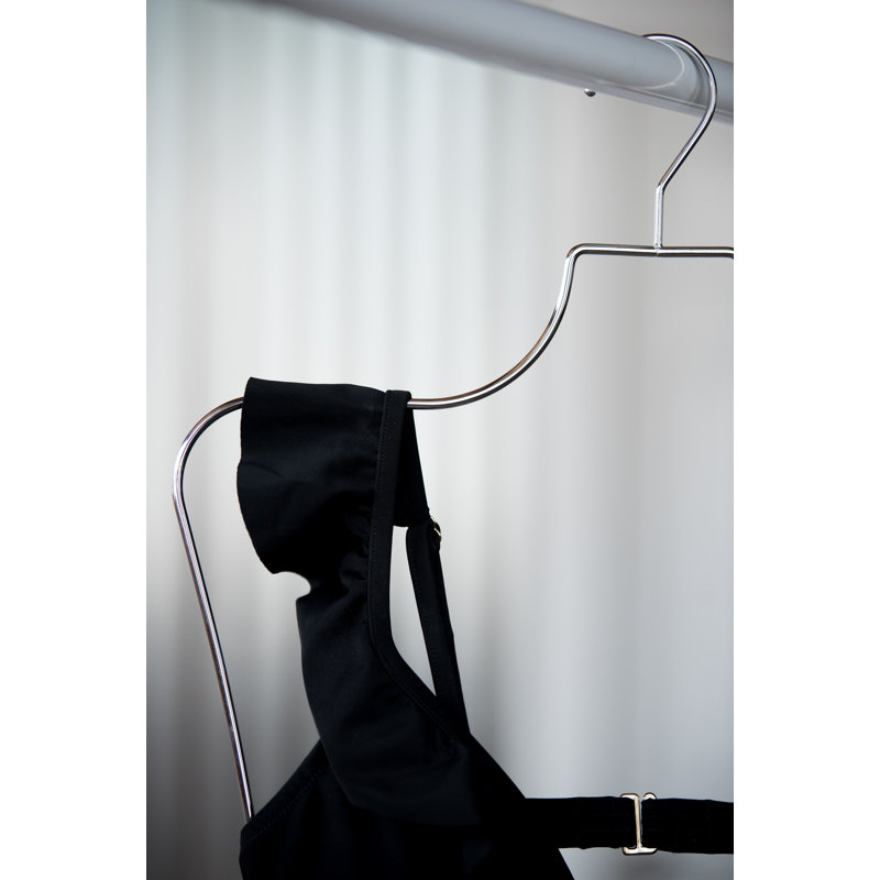 Cintre standard en métal antidérapant Oxendine, Chrome