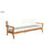 Echols 3-Person Solid Teak Wood Sofa
