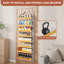Rangement à 8 niveaux pour garde-manger, grand support mural 2 en 1 ou au-dessus de la porte, support à épices avec paniers réglables, blanc-brun-1540657345
