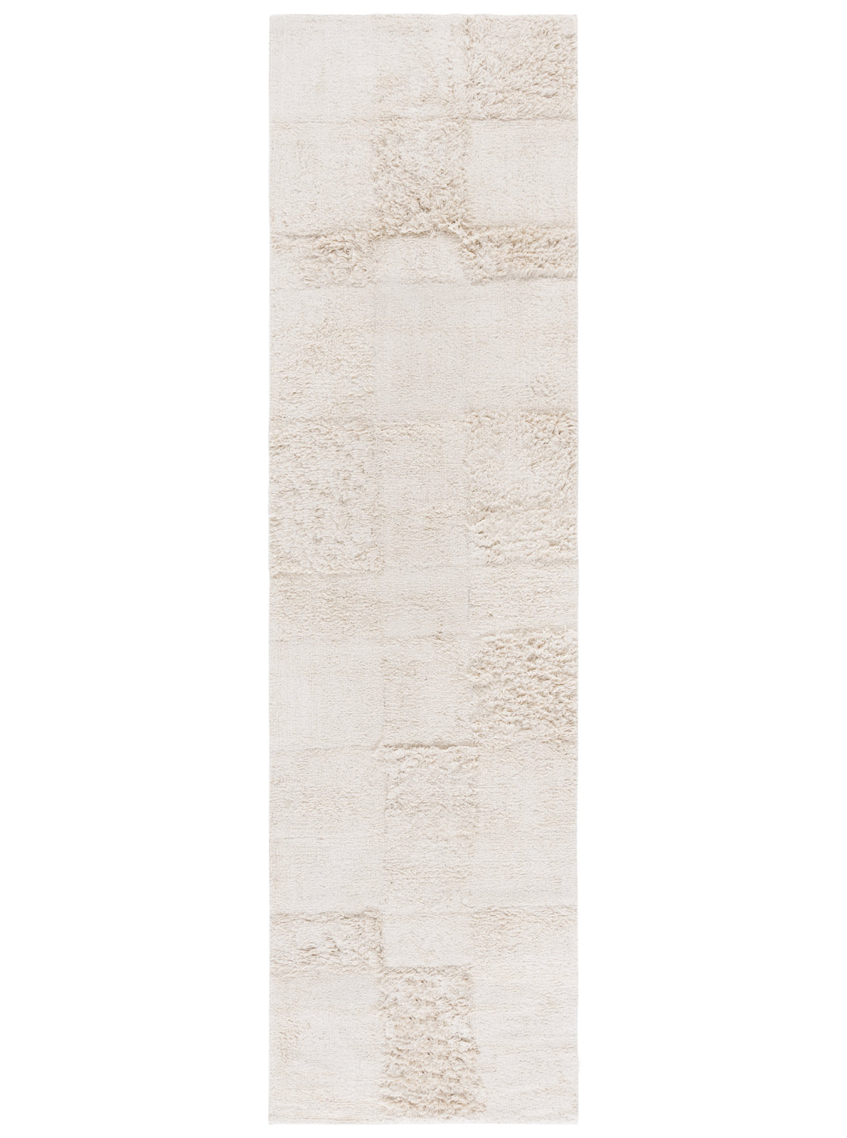 Thenuk Washable Hand-Tufted Geometric Rug, Runner 2'3" x 9'
