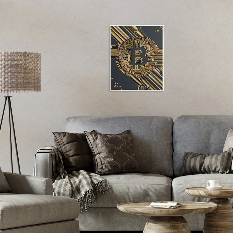 Plaque murale Web Web of Wealth Circuits, design par Svetlana Aleynikova