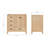 Panchuri 36'' Solid Wood Single Bathroom Vanity in Oak, Right Offset Base Cabinet without Top-1956487438