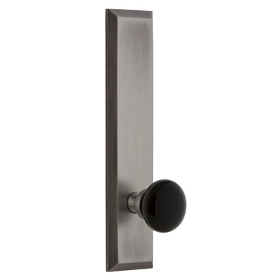 Grandeur Fifth Avenue Tall Plate Privacy with Coventry Door Knob