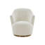Fauteuil demi-tonneau pivotant rembourré Shevani-739166624