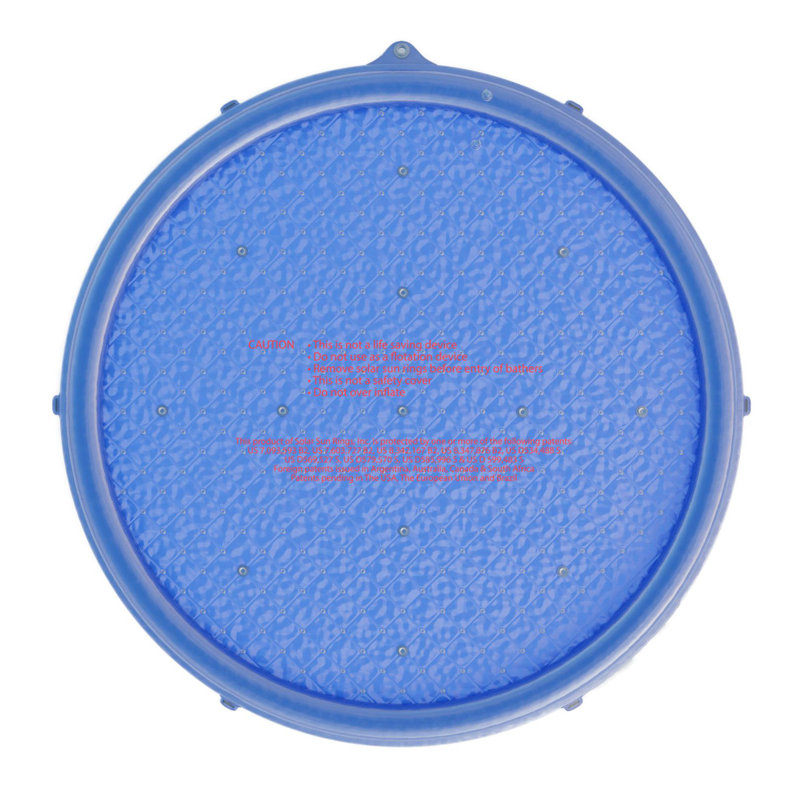 Solar Sun Rings UV Resistant Pool Spa Heater Circular Solar Cover, Blue (6 Pack)