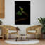 Yellow Collared Snake Abstract Contemporary Snake Forest Landscape Wall Art Print 1 Piece Wrapped Canvas Wall Art-701577516