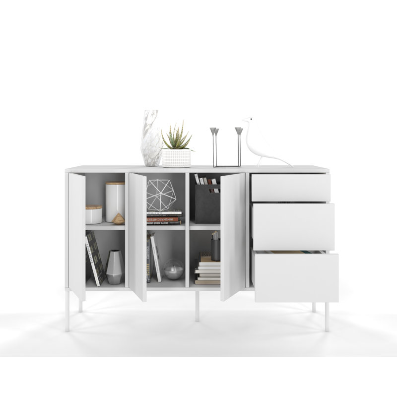 Caola 130cm Sideboard, White