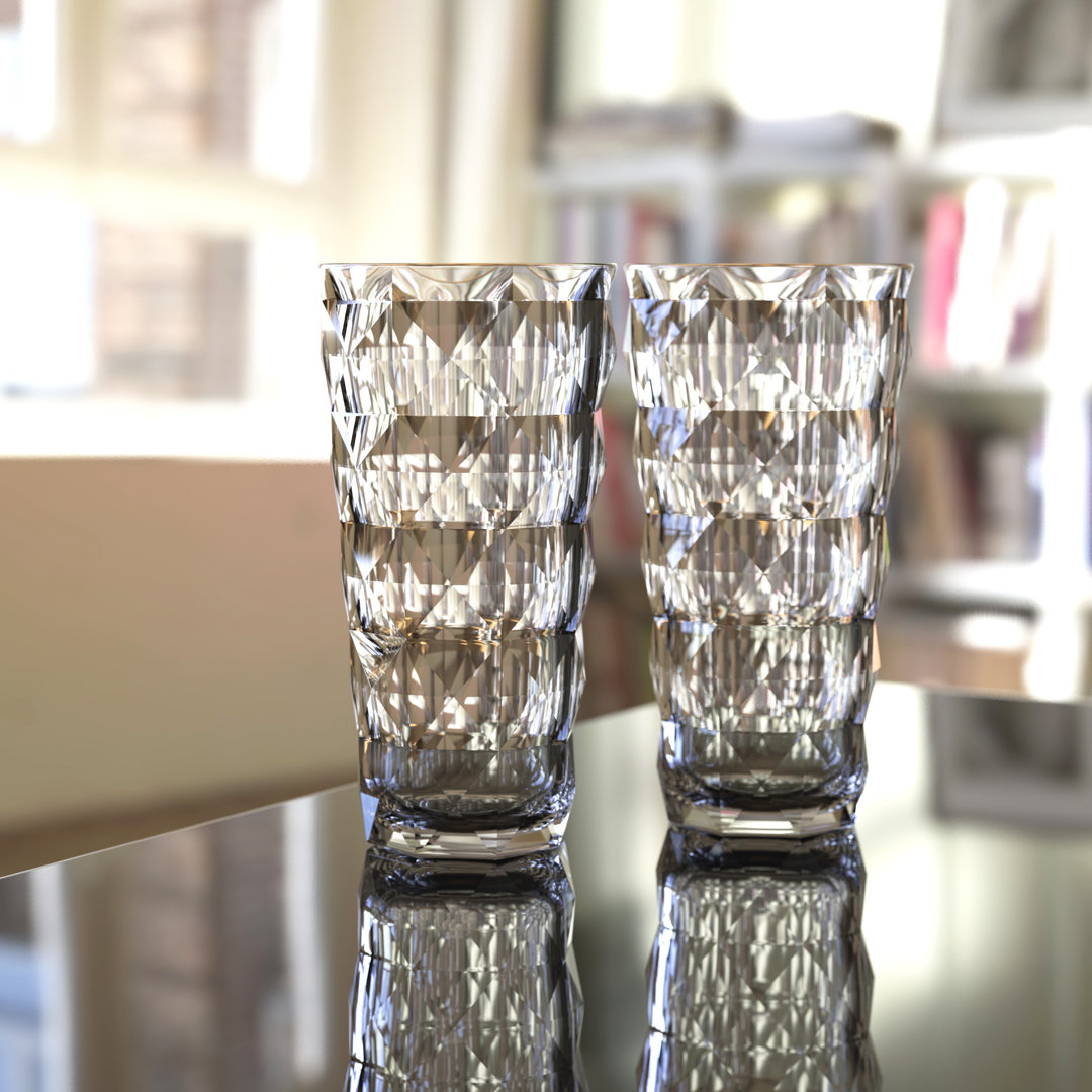 Elosie 22oz. Acrylic Drinking Glass Set (Set of 8) Winston Porter