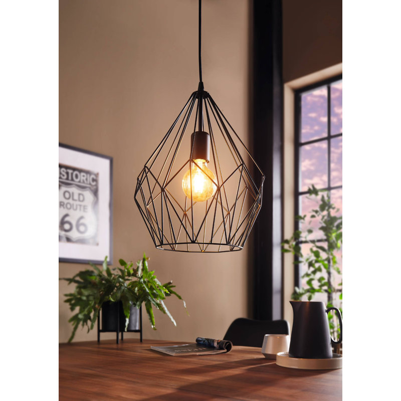 Wynter 1 - Light Geometric Pendant, Black