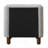 Grey Boucle 2-Drawer Upholstered Nightstand