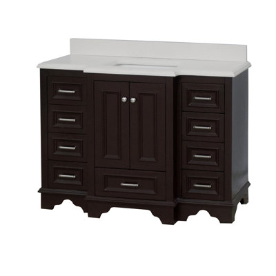 Loughlam 48'' Single Bathroom Vanity with Top