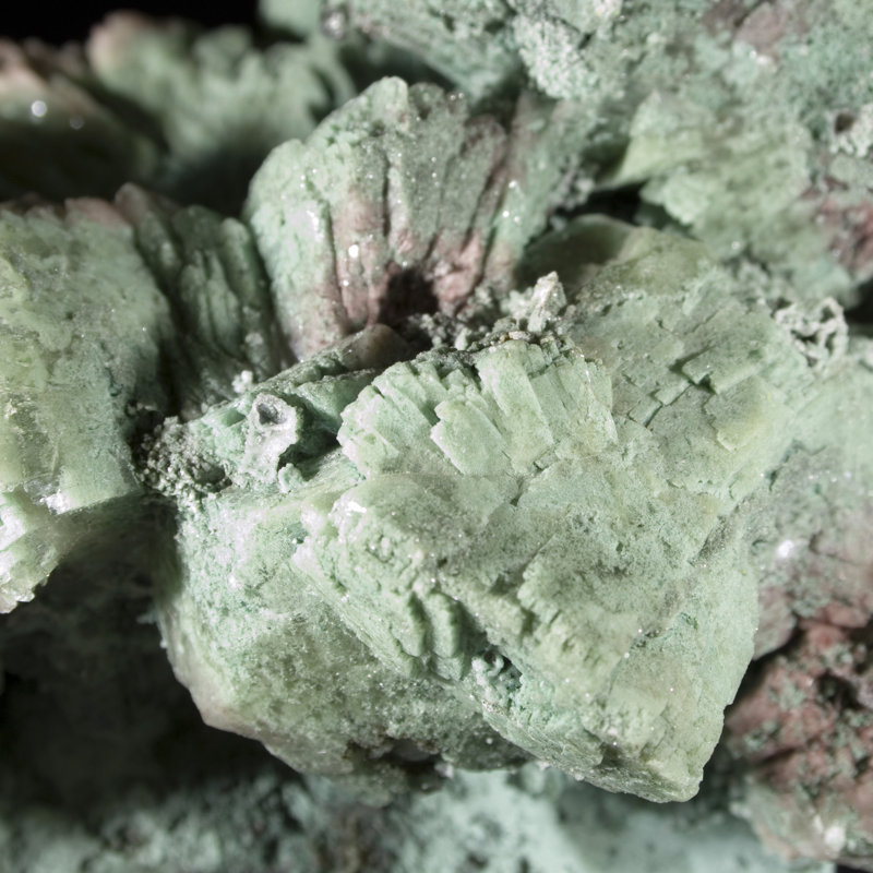 Chlorite moussu unique Heulandite