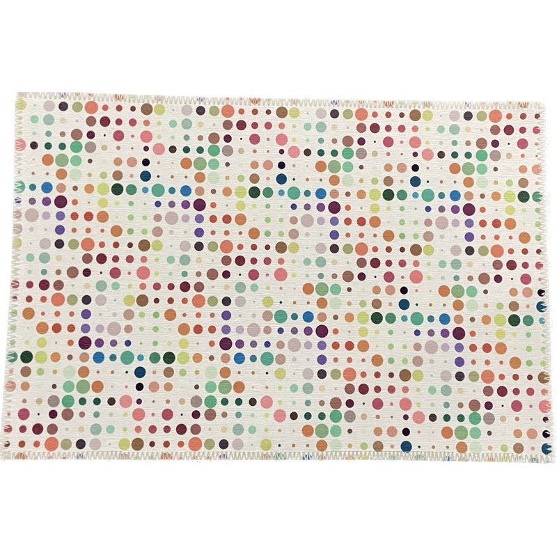 Tapis lavable en microfibre Mod Confetti, Rectangulaire 8 pi x 10 pi