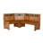 Farmhouse Wood Kitchen Corner Breakfast Dining Nook Set with Hidden Storage in Rustic Oak