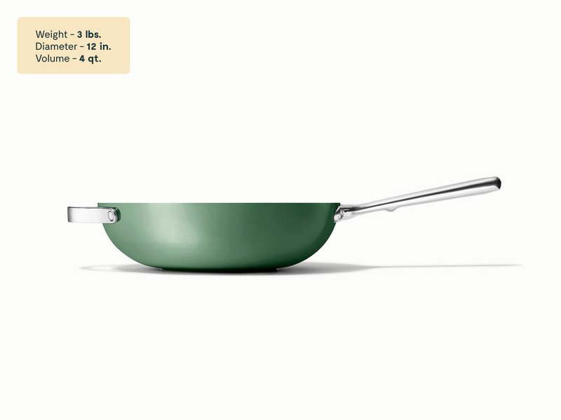 Caraway Nonstick Ceramic Fry Pan, 12", Sage