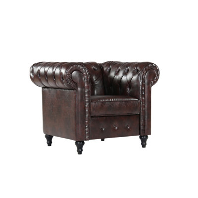 Fauteuil Chesterfield large de 40,55 po Amburgey