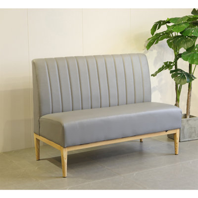 Modern and simple style cafe restaurant bench.
