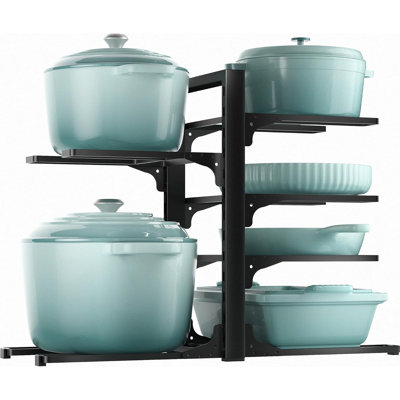 6-Tier Pots And Pans Organizer Under Cabinet