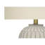 Lighting, 24 po, lampe de table, résine crème, abat-jour ivoire / crème, transitionnel