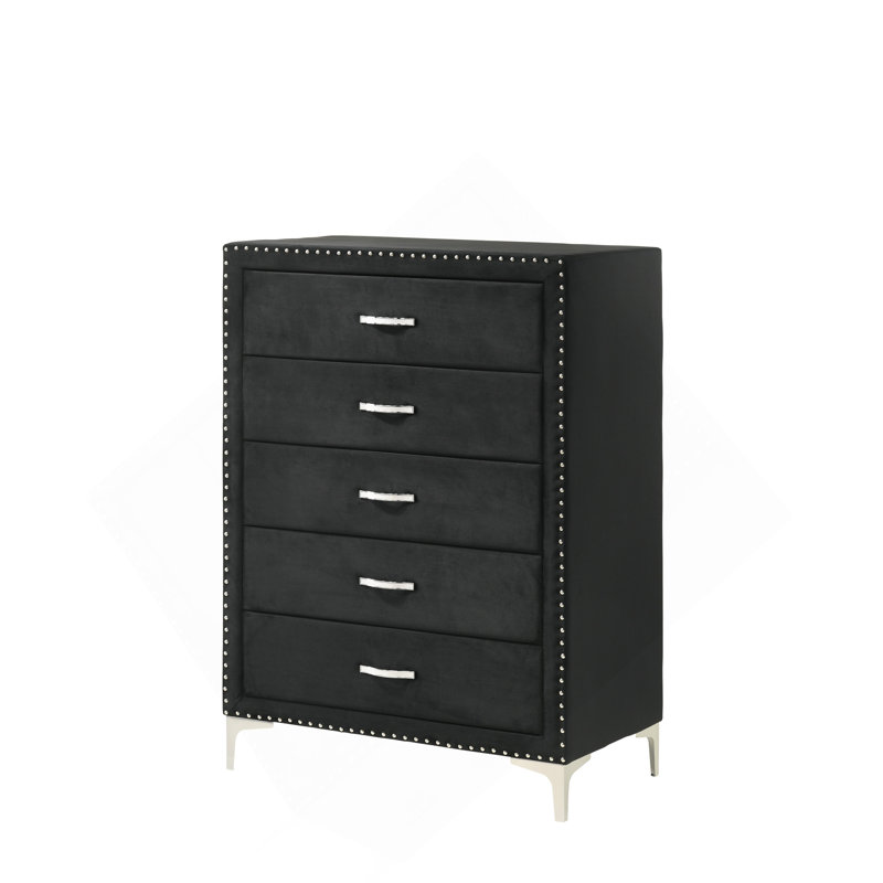 Meuble de chambre 1 pièce à cinq tiroirs Glam Style
