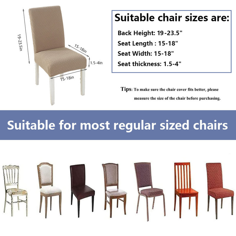Housse pour chaise de salle à manger, Brun