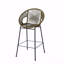 Ensemble de 2 tabourets de bar d'extérieur, faux osier vert PE-269799561