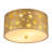 2-Light Star Cutout Flush Mount Ceiling Light