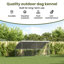  Dog Kennel With Storage Silver Galvanised Steel Outdoor Housing Shelter