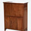 Armoire à chaussures à 2 portes en bois de rose chinois classique pour 12 paires de rangement à chaussures