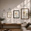 Study: Triple Bloom Botanical - Framed Print-1014356080-1014356110