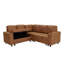 Canapé d'angle convertible Havenly en forme de L avec lit gigogne et rangement