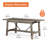 Croyd 67" Dining Table and Kitchen Cabinet Pantry Set