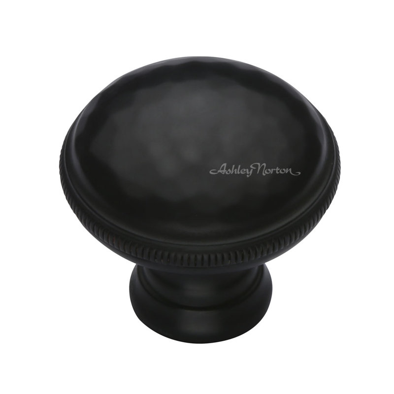 1 1/4" Diameter Mushroom Knob, Flat Black