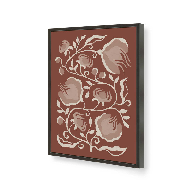 «Illuminated Floral I» par Yvette St. Amant, reproduction d'art, 18 W x 24 H, Black, Framed Print