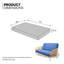 Housse pour canapé-lit réversible en tissu de polyester réversible avec fermeture à glissière 3 côtés-96484509-87758523