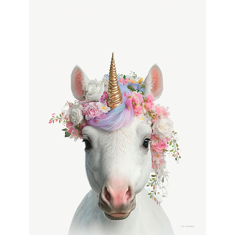 La licorne mystique sur toile par Seven Trees Designs, H 48 po x l 32 po x P 1,25 po