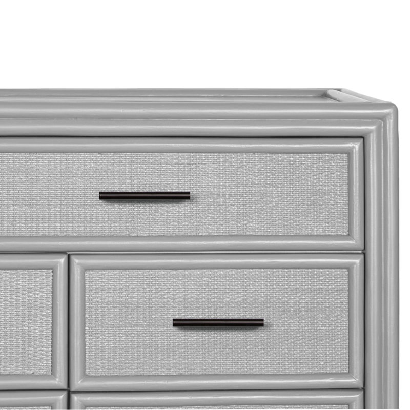 Aruba 8 - Drawer Dresser, Light Gray