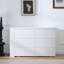 Six tiroirs, bureau amovible, trois compartiments de rangement, table multifonctionnelle blanche à six pompes