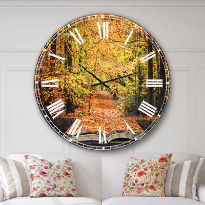 Horloge murale paysage