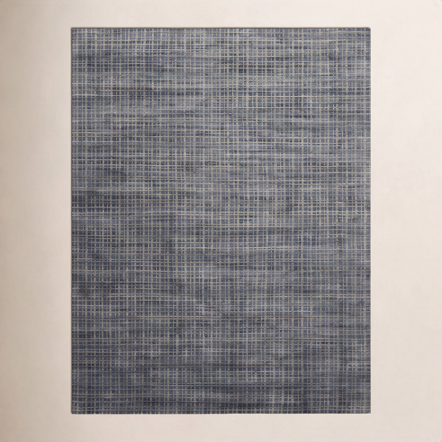 Hannon Gray Hand-Woven Geometric Rug, Rectangle 12' x 15'