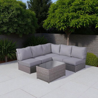 Fully Assembled 4-Person Patio Seating Set With Cushions