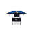 RACK Vega 6-Foot Folding Billiard/Pool Table (Blue)
