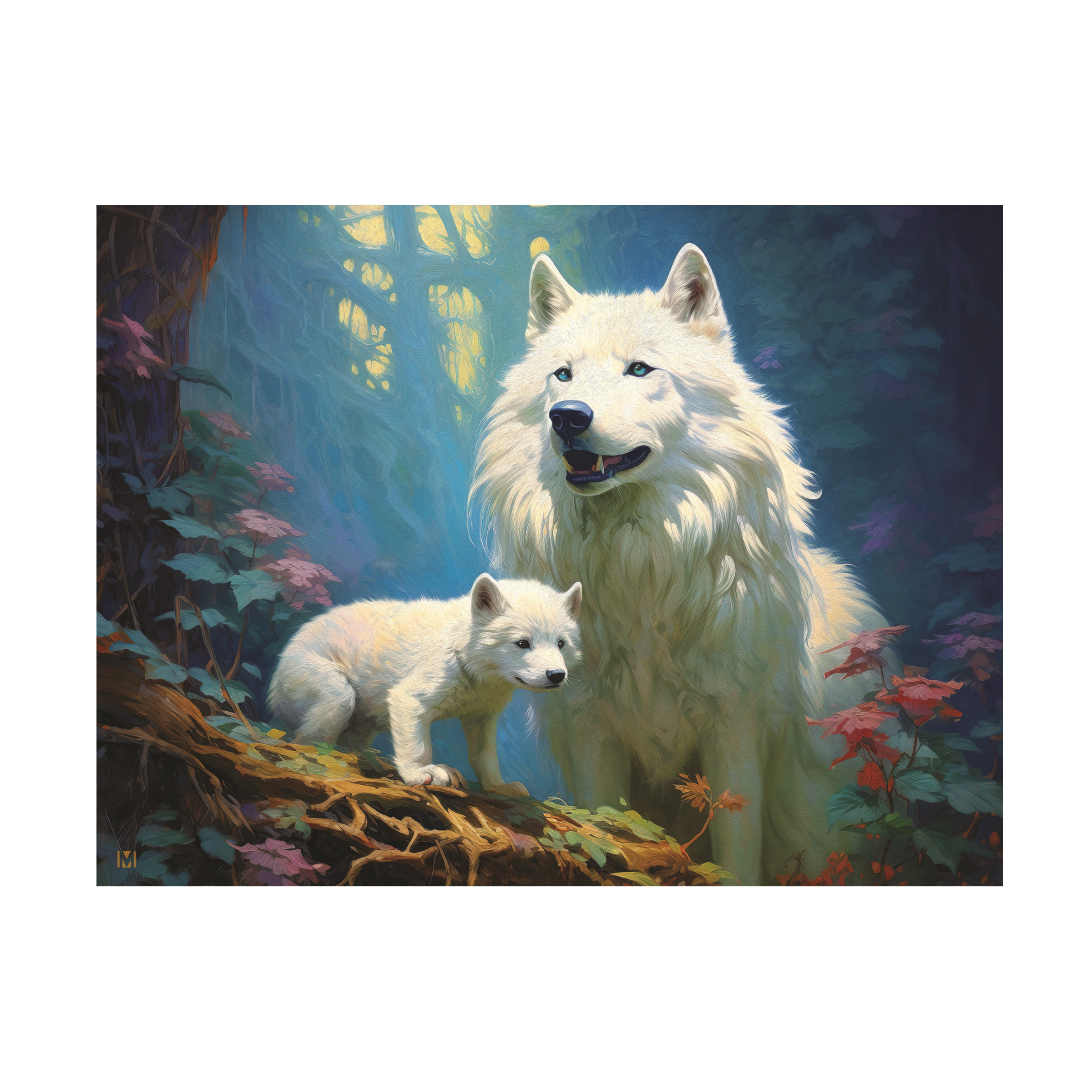 Winston Porter Michael David Ward Mother And Pup Canvas Art - Wayfair ...