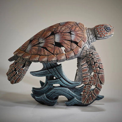 EDGE Sculpture Sea Turtle Figure 13.25in H