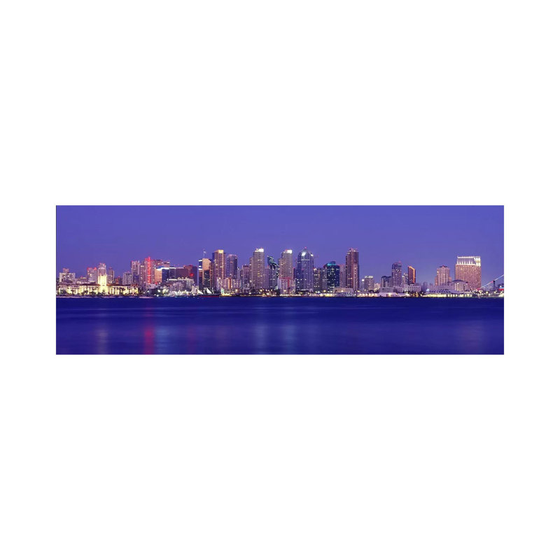 Buildings at the Waterfront, San Diego, California, USA #7 1 Piece Wrapped Canvas Panoramic Wall Art