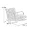 Chaise berçante en coton et lin-100528725