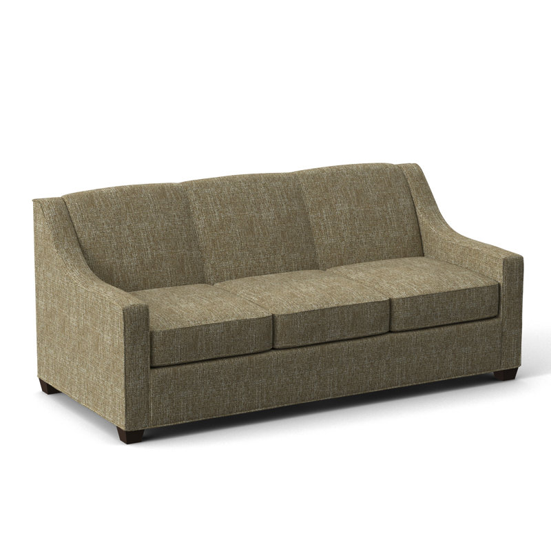Phillips Square Arm Sofa with Reversible Cushions, 34.5" H x 76" W x 36" D, Connelly Wren, Cafelle